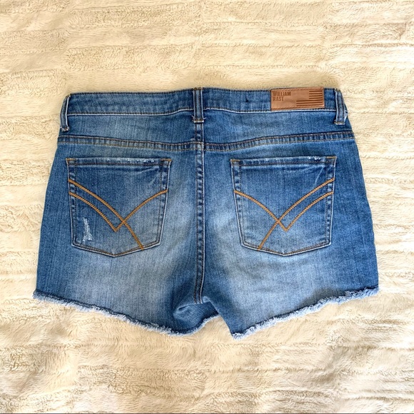 William Rast Distressed Denim Shorts - Picture 7 of 12